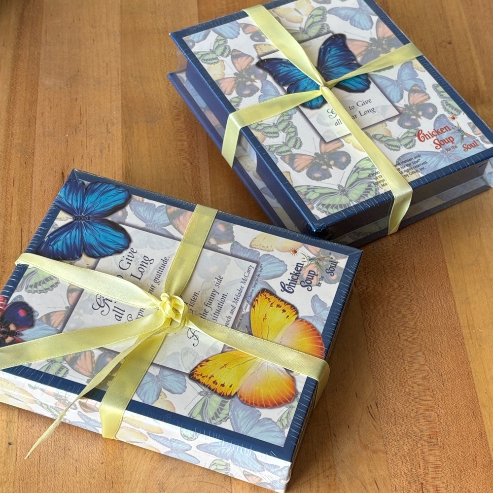 NIP Gratitude Reflection Sentiment Gift Cards Box Chicken Soup for the Soul